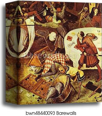 The Triumph of Death. Detail by Pieter Bruegel The Elder, Canvas Print