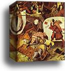 The Triumph of Death. Detail by Pieter Bruegel The Elder, Canvas Print