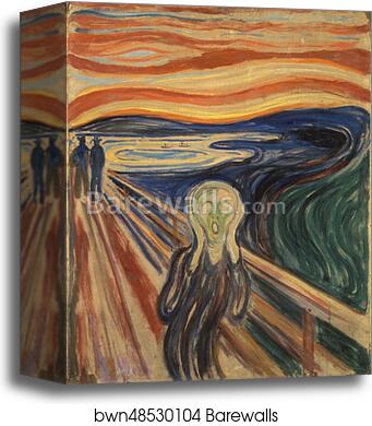 The Scream, 1910 by Edvard Munch, Canvas Print