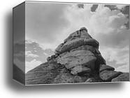Rock and Cloud, Kings River Canyon (Proposed as a national park), California, 1936.  Photographs of National Parks and Monuments, compiled 1941 - 1942, documenting the period ca. 1933 - 1942 by Ansel Adams (1902-1984), Canvas Print