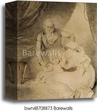 Mr and Mrs John Allnutt with Their Daughter Anna by Sir Thomas Lawrence, Canvas Print Mr and Mrs John Allnutt with Their Daughter Anna by Sir Thomas Lawrence, Canvas Print