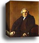 Portrait of Louis-Francois Bertin by Jean-Auguste-Dominique Ingres, Canvas Print