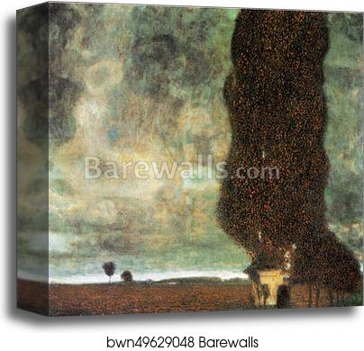 The Big Poplar II by Gustav Klimt, Canvas Print
