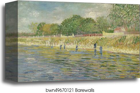 Bank of the Seine by Vincent Van Gogh, Canvas Print