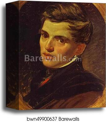 Portrait of Alexander Bruloff by Karl Brulloff, Canvas Print