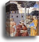 St. Augustine Reading the Epistle of St. Paul by Benozzo Gozzoli, Canvas Print