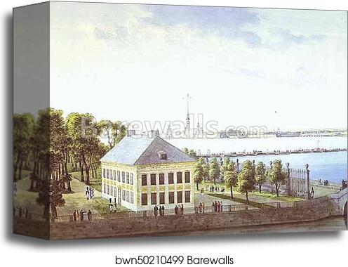 Palace of Peter the Great in the Summer Gardens in St. Petersburg by Andrey Martynov, Canvas Print