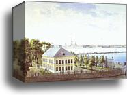 Palace of Peter the Great in the Summer Gardens in St. Petersburg by Andrey Martynov, Canvas Print