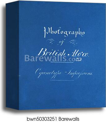 Title page by Anna Atkins, Canvas Print