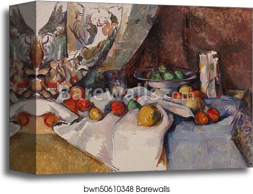 Still Life with Apples by Paul Cézanne, Canvas Print