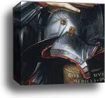 Portrait of Cosimo I de'Medici in Armor. Detail by Agnolo Bronzino, Canvas Print