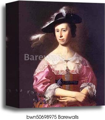 Mrs. Samuel Quincy (Hannah Hill) by John Singleton Copley, Canvas Print