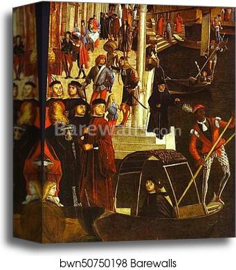 Healing of a Madman. Detail by Vittore Carpaccio, Canvas Print Healing of a Madman. Detail by Vittore Carpaccio, Canvas Print