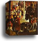 Healing of a Madman. Detail by Vittore Carpaccio, Canvas Print