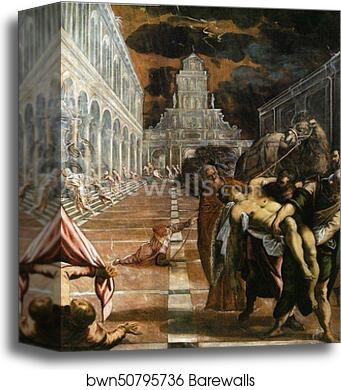 Translation of the Body of St. Mark by Jacopo Robusti, Called Tintoretto, Canvas Print