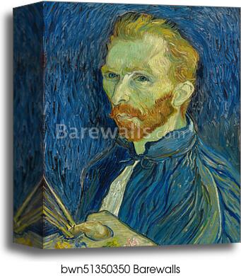 Self-portrait by Vincent Van Gogh, Canvas Print