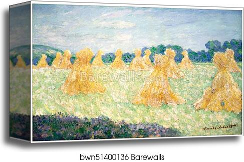 The Young Ladies of Giverny, Sun Effect by Claude Monet, Canvas Print