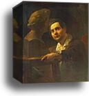 Portrait of Sculptor I. P. Vitaly by Karl Brulloff, Canvas Print