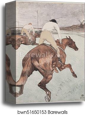 The Jockey by Henri De Toulouse-Lautrec, Canvas Print