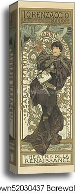 Lorenzaccio by Alphonse Mucha, Canvas Print
