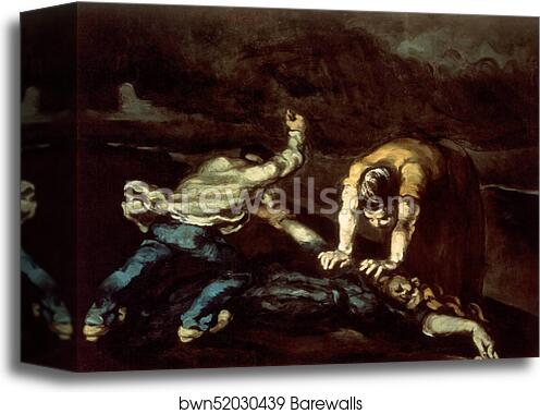 The Murder by Paul Cézanne, Canvas Print