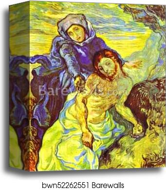 Pietà (After Delacroix) by Vincent Van Gogh, Canvas Print