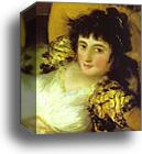 The Clothed Maja (La Maja Vestida). Detail by Francisco De Goya Y Lucientes, Canvas Print