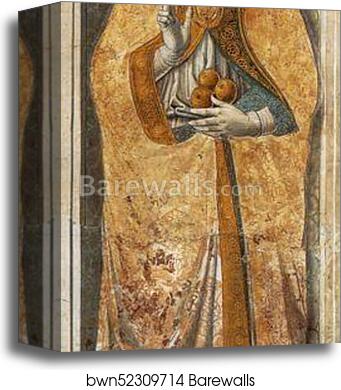 St. Nicholas of Bari by Benozzo Gozzoli, Canvas Print