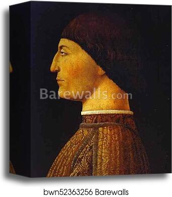 Portrait of Sigismondo Pandolfo Malatesta, the Prince of Rimini by Piero Della Francesca, Canvas Print