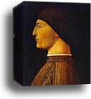 Portrait of Sigismondo Pandolfo Malatesta, the Prince of Rimini by Piero Della Francesca, Canvas Print