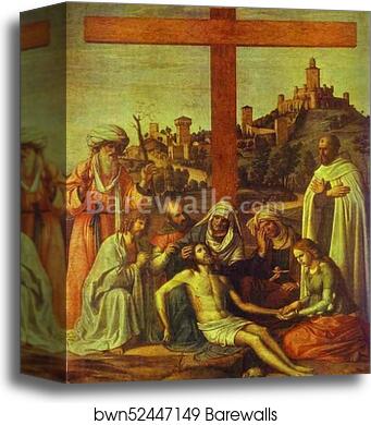 The Deposition by Giovanni Battista Cima, Called Cima Da Conegliano, Canvas Print