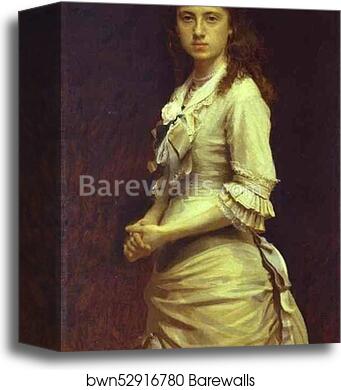 Portrait of Sophia Kramskaya, the Artist's Daughter by Ivan Kramskoy, Canvas Print