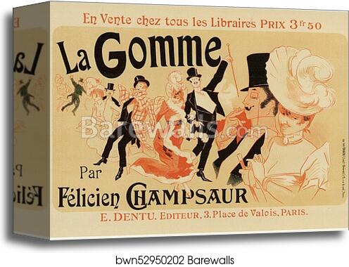 La Gomme by Jules Chéret, Canvas Print