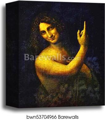 St. John the Baptist by Leonardo Da Vinci, Canvas Print