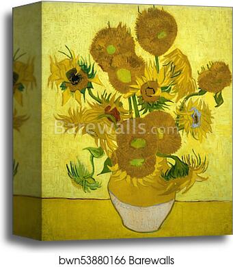 Sunflowers by Vincent Van Gogh, Canvas Print