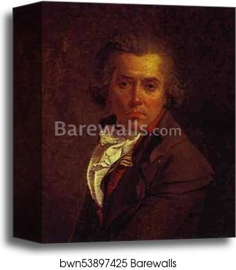 Self-Portrait by Jacques-Louis David, Canvas Print