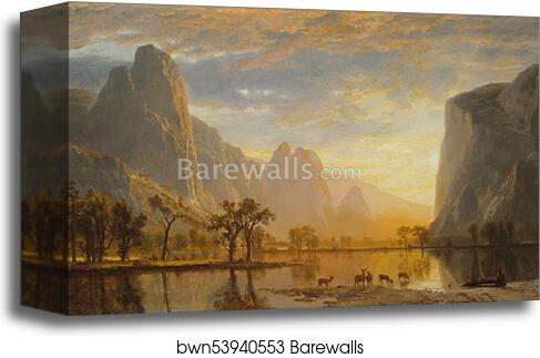 Valley of the Yosemite by Albert Bierstadt, Canvas Print
