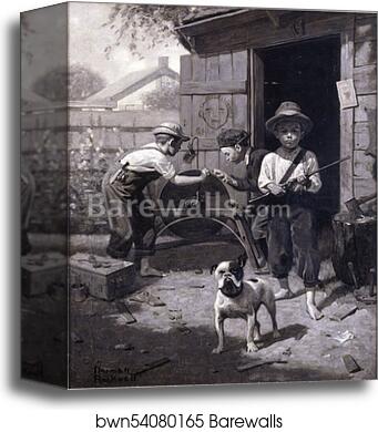 Slim Finnegan by Norman Rockwell, Canvas Print