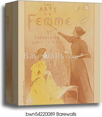 La deuxième Exposition des "Arts de la Femme" by Étienne Moreau-Nélaton, Canvas Print