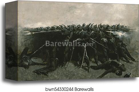 The Infantry Square by Frederic Remington, Canvas Print