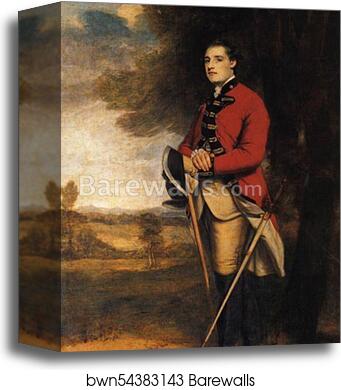 Sir Richard Worsley by Sir Joshua Reynolds, Canvas Print