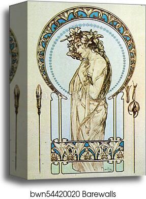 Documents Decoratifs by Alphonse Mucha, Canvas Print