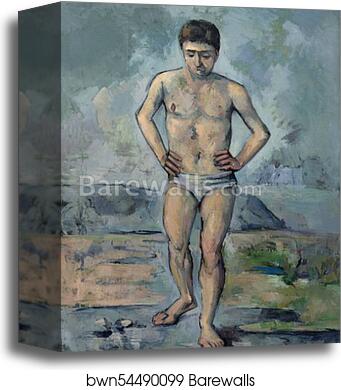 The Bather by Paul Cézanne, Canvas Print
