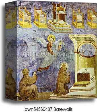 The Vision of the Thrones by Giotto, Canvas Print
