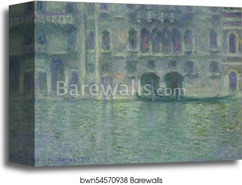 Palazzo da Mula in Venice by Claude Monet, Canvas Print