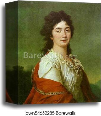Portrait of Countess A. S. Protasova by Dmitry Levitzky, Canvas Print