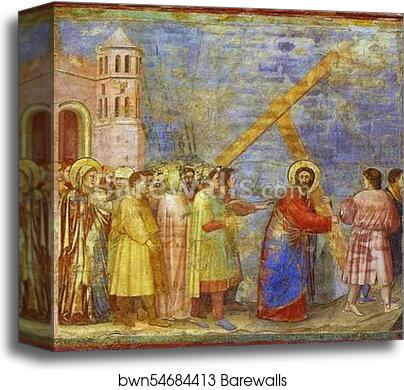 The Carrying of the Cross by Giotto, Canvas Print