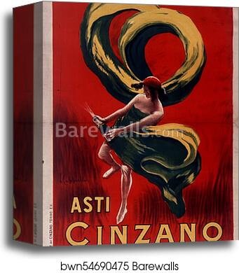 Asti Cinzano (ca. 1910) by Leonetto Cappiello, Canvas Print Asti Cinzano (ca. 1910) by Leonetto Cappiello, Canvas Print