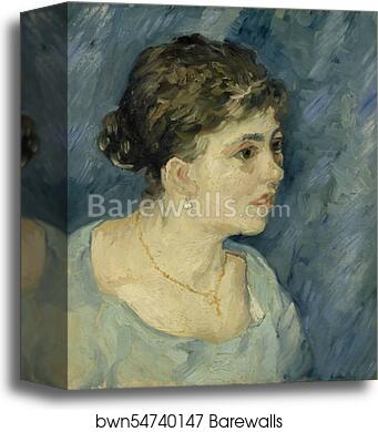 Portrait of a prostitute by Vincent Van Gogh, Canvas Print