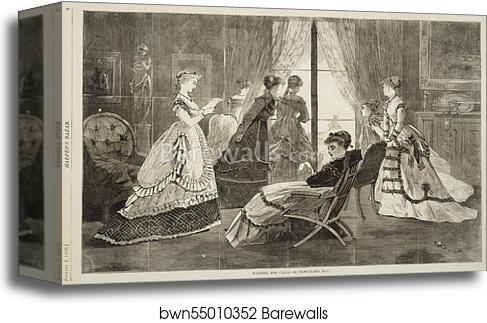 Waiting for Calls on New-Year's Day by Winslow Homer, Canvas Print